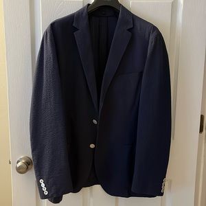 BOSS SLIM-FIT JACKET IN PERFORMANCE-STRETCH SEERSUCKER